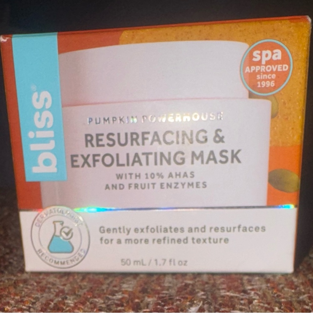 NWT Bliss Pumpkin Powerhouse Resurfacing & Exfoliating Enzyme Mask